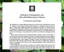 Biological Triangulation and Microbial Balancing for Disease
